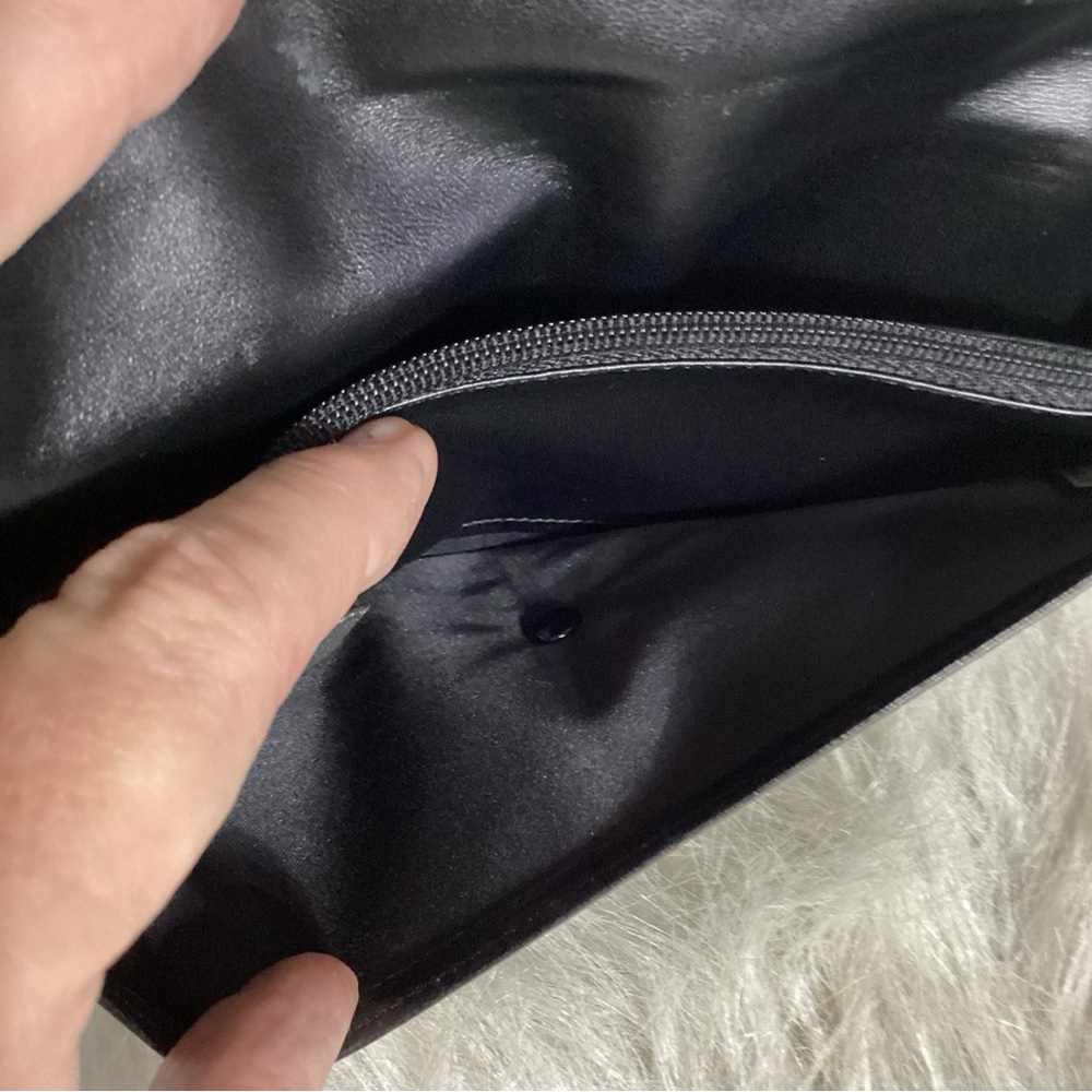 CHANEL Travel Ligne Long Bi Fold Wallet #756615 Black Nylon Jacquard Leather - Picture 10 of 15
